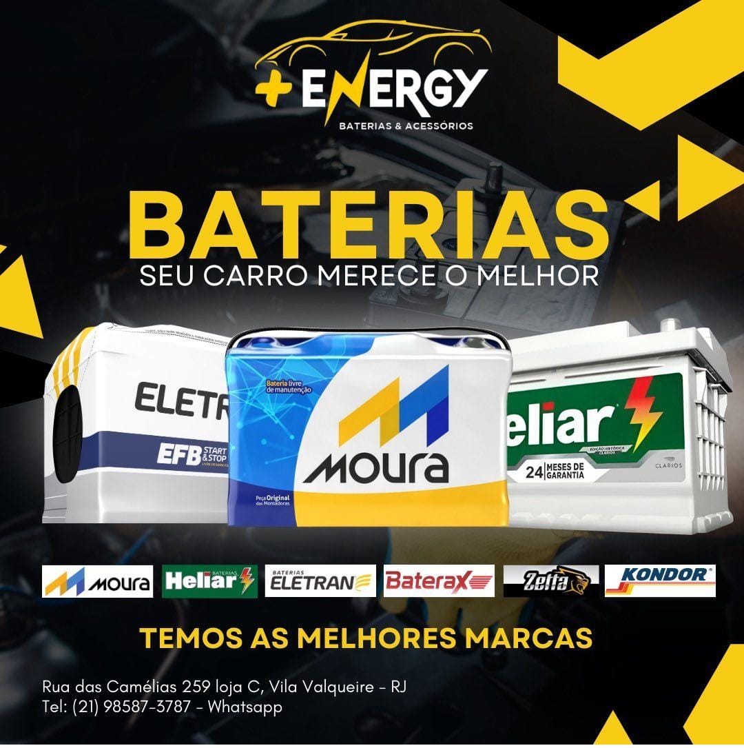 Loja de baterias e acessórios Baterias para carro - moto - caminhão - gerador - estacionárias - nobreak.